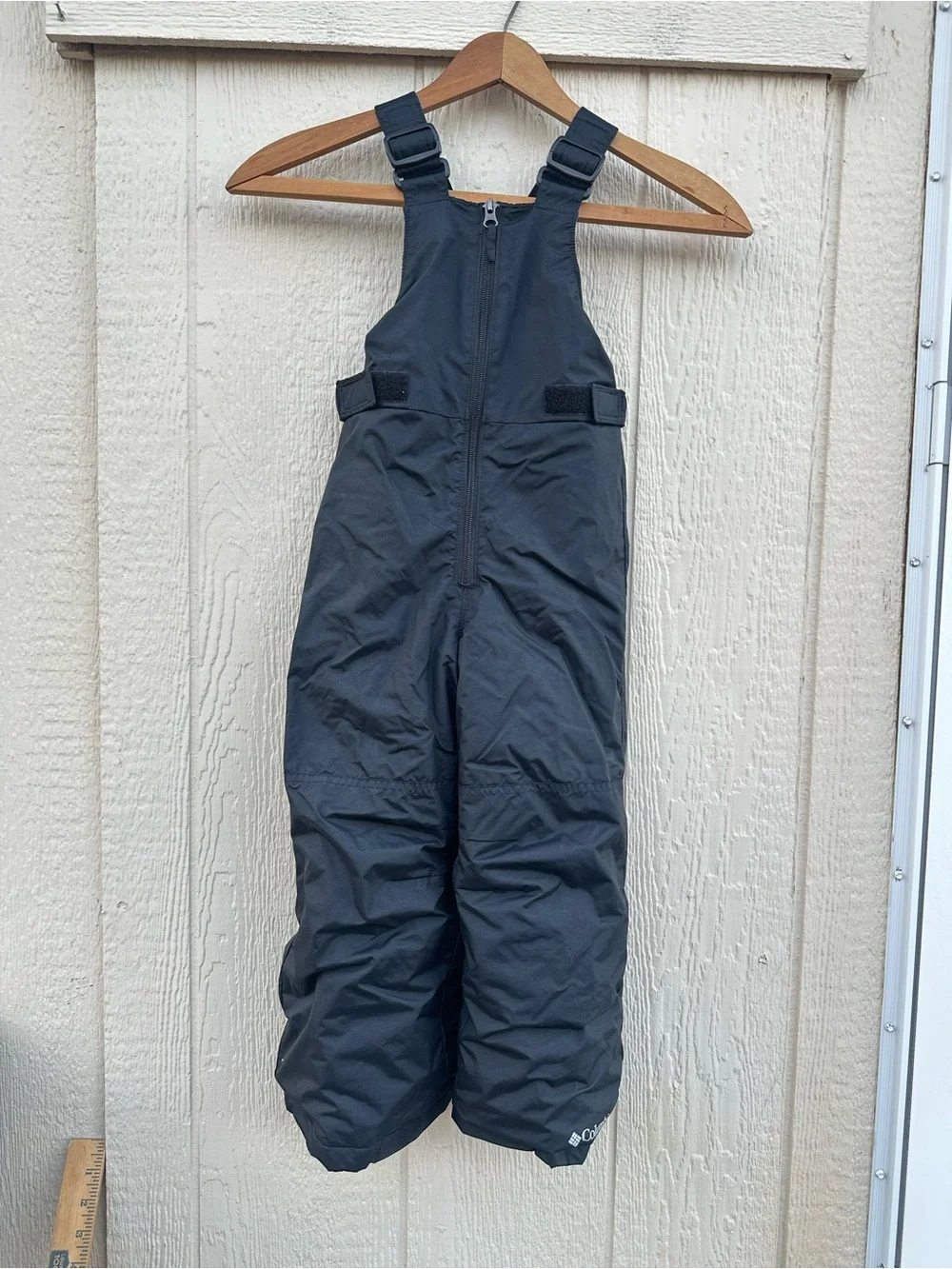 Columbia Black Kids Insulated Snow Overalls
